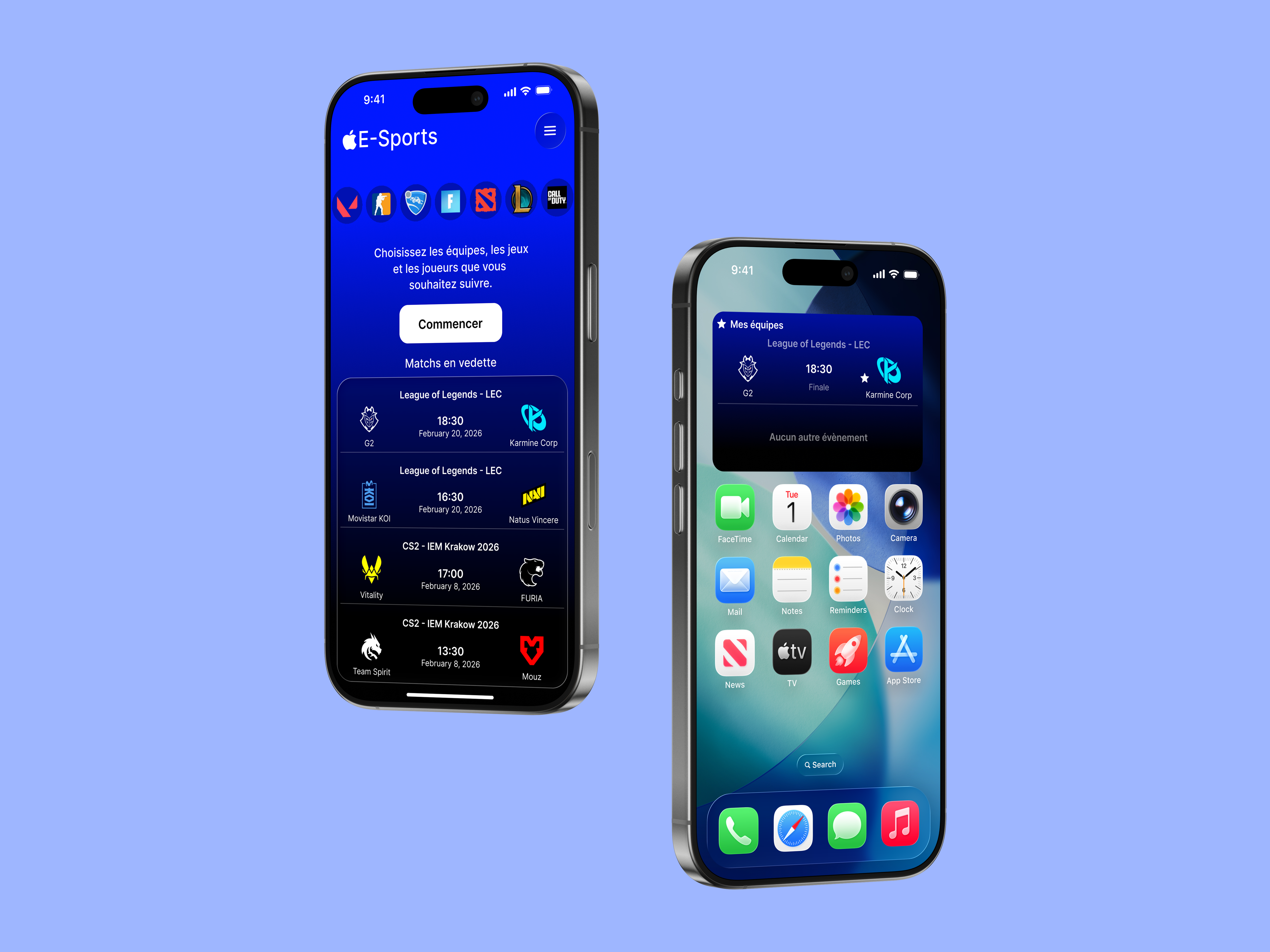 Apple e-sport — Parcours onboarding